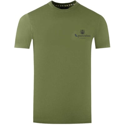 Aquascutum Heren London Aldis Logo T-Shirt (Groen)
