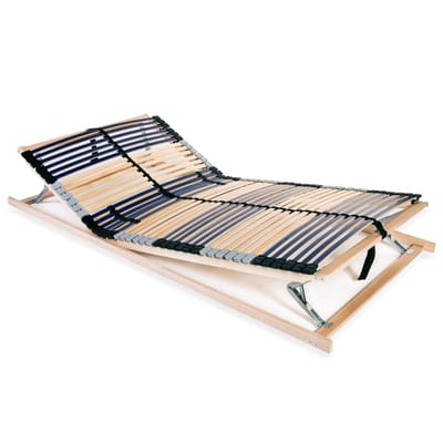 vidaXL - Lattenbodem - met - 42 - latten - 7 - zones - 140x200 - cm