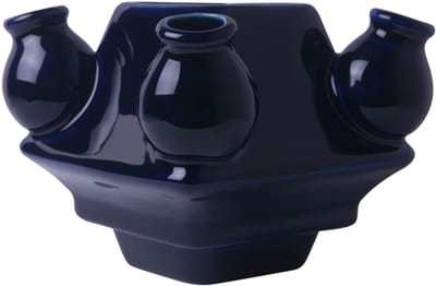Tulpenvaas Stapelgekte - Donkerblauw - Midden - 10 cm