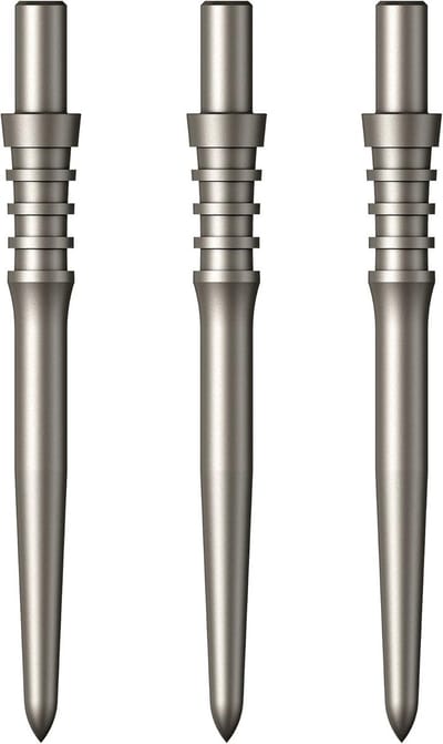 Dartpunten - Reservepunten - Darts Spelen - Titan Pro Grip - 28mm - Zilver