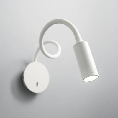 Ideal Lux LED wandlamp Focus 2, wit, 55 cm, flexibele arm