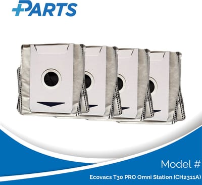 Ecovacs T30 PRO Omni Station (CH2311A) Stofzakken (4 Stuks, Plus.Parts® alternatief voor DDB030031)