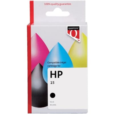 Inktcartridge Quantore alternatief tbv HP C6615D 15 zwart