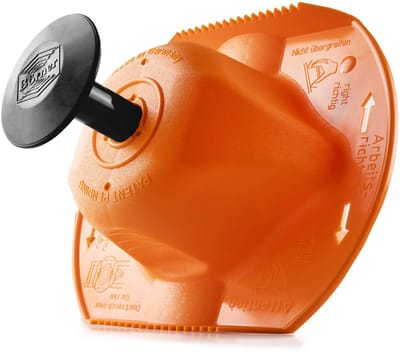 Börner Veiligheidshouder | Bescherming bij het snijden | Geschikt voor alle Börner Mandolines | Oranje/Zwart