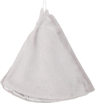 Grijze Fleece Kerstboomrok - 90 cm