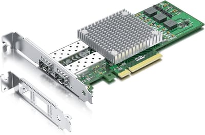 Netwerkkaart PCIe - NIC Ethernet Adapter - Snelle Dataoverdracht - Quad SFP+ Poorten - PCIe 3.0 x8 - Niet gespecificeerd