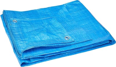 Waterdicht Dekzeil - Afdekzeil Oogzeil - Buitenbescherming - UV-bestendig Scheurvast - 4x8 m - Blauw