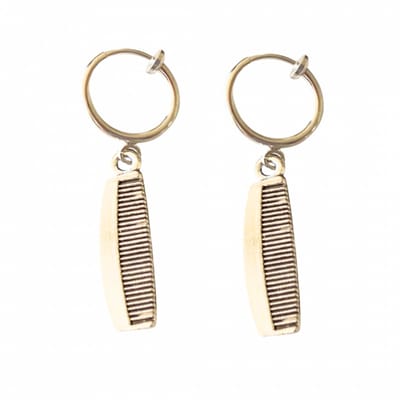 Klem oorbellen- zilverkleur -kapper- kam- geen gaatje- Charme Bijoux