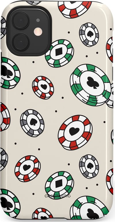 Casetastic Hoesje Geschikt voor Apple iPhone 11 - Stijlvolle Beschermende Duo-layer Case - Casino Chips Patroon