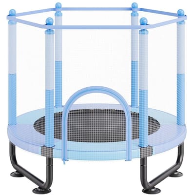 Trampoline 60  pour Enfants Mini Trampoline pour Tout-Petits avec Filet Intérieur Extérieur