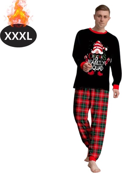 Bovista Kerst Pyjama - Heren - Kerstpyjama - Mannen - Slaapkleding Volwassenen - Set - Broek - Shirt - Christmas - Maat XXXL