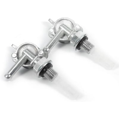 2 stuks motorfiets ATV Benzine Brandstoftank Schakelaar Klep wit