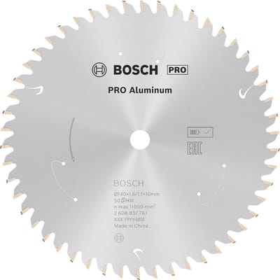 Bosch PRO Aluminium accu zaagblad voor cirkelzagen 140 x 1,6 x 10 mm - 2608837761