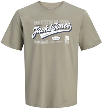 Jack & Jones Logo Tee SS 2 Col Shirt Heren (plussize) - Maat 4XL