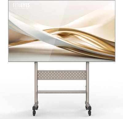 Oprolbare TV-standaard met Wieltjes - Hoogte Verstelbare Trolley voor 40-85 Inch Televisies tot 60kg - VESA 600x400