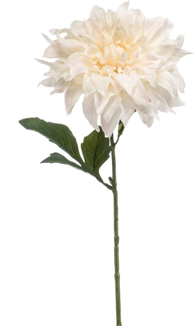 Emerald - Kunstbloem Dahlia crème/roze 60cm - Kunstplant voor binnen