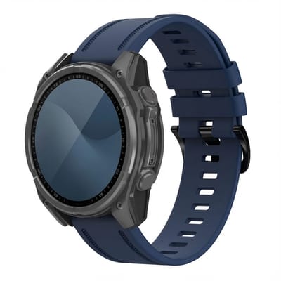 imoshion Line Siliconenbandje - Geschikt voor Garmin 20 mm aansluiting - Donkerblauw