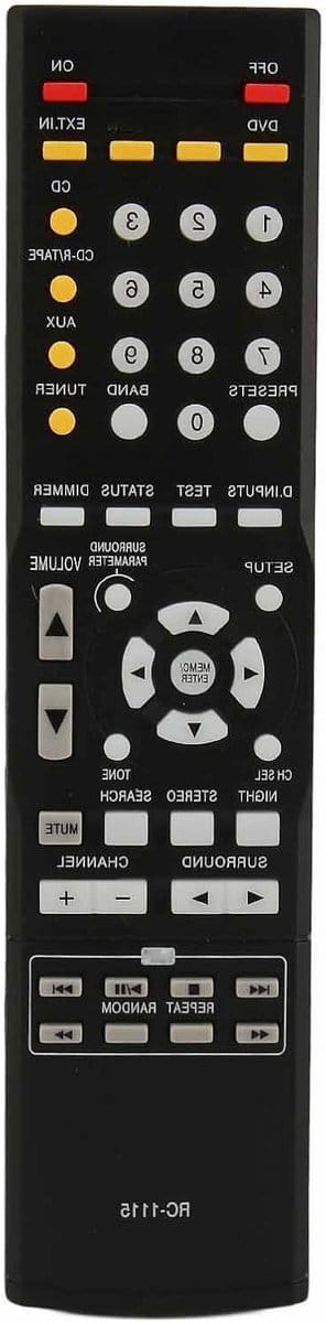 Ergonomische Vervangende Afstandsbediening voor AV Surround Receivers zoals AVR 390, 930, 2808 en 2809 met Premium ABS Behuizing en Toegankelijke Knoppen