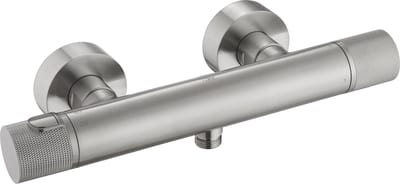 Ben engraved Cross Thermostatische Douchekraan - 15 cm - RVS-look - Thermostaatkraan