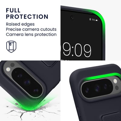 kwmobile back cover voor smartphone - geschikt voor Google Pixel 10 / Pixel 10 Pro - 1x beschermhoesje van kunststof - In bosbesblauw