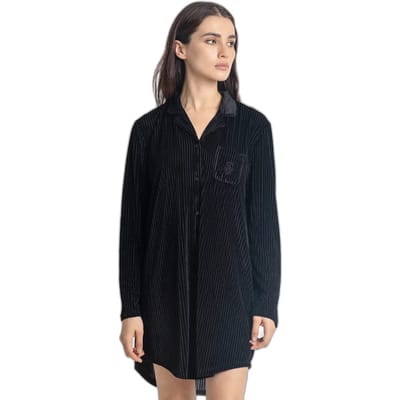 Elegante gestreepte cami top met lange mouwen voor vrouwen Admas