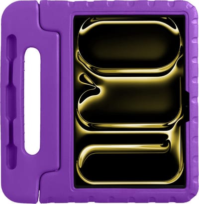 Hoes - Geschikt voor Apple iPad Pro (2024/2025) - 11 inch - Kinderhoes Shockproof Bumper - Kidsproof Case - Tablet Hoesje - Kinder Hoesje Cover - Paars