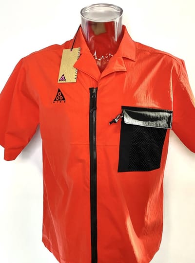 Nike ACG ACG SS Top (Habanero Rood/Zwart) - Maat S