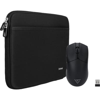BlueBuilt Laptophoes breedte 32 cm 13-14 inch Zwart + Vortech Pro Gaming Muis