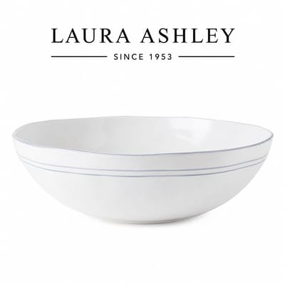 Laura Ashley Artisan Collectables Schaal - Serveerschaal - 26cm - Wit