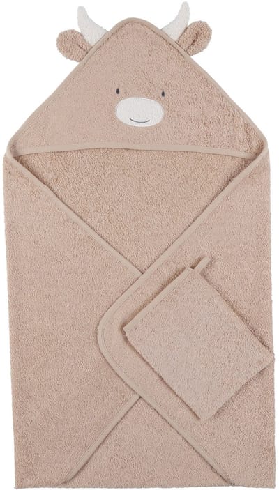 Noukie's F&O Badcape - 75 x 75 cm - Badstof - Beige