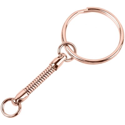 Porte-clés Multifonction Haute Dureté Résistant à l'Usure Réutilisable Largement Utilisé Décoration DIY Pendentif de Clé Anti-perte Clé USB Pendentif rose or
