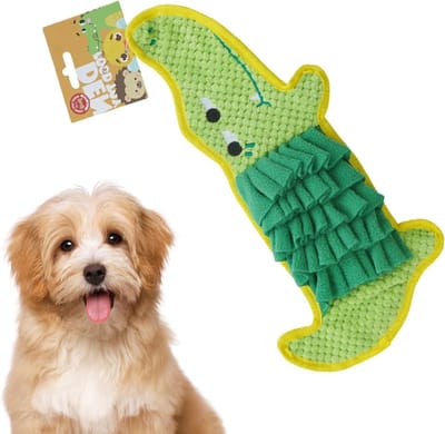 Snuffelmat Hond - Voedingsmat Huisdier - Mentale Stimulatie - Voedingsvertraging - 38 x 19 x 3 cm - Groen