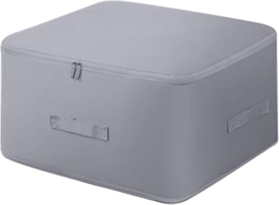 Dekbed opbergtas - Beddengoed houder - Ruimte besparen - Zelfcompressie functie - 52x42x56cm - Grijs