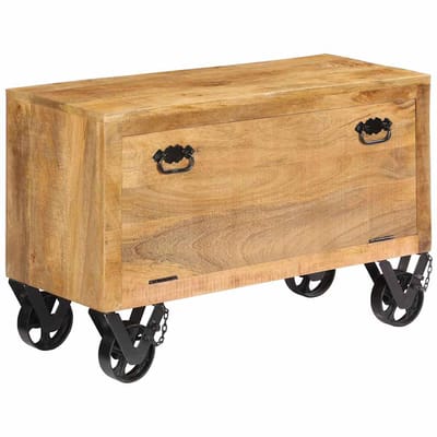 vidaXL - Schoenenkast - 86x35x55 - cm - massief - mangohout