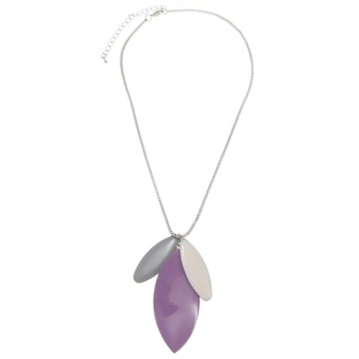 Behave - ketting met bladvorm hanger - nikkelvrij - cadeau in geschenkzakje - 43 cm