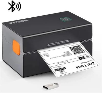 Label Printer - Thermische Printer - Label Maker - Thermische Label Printer - Printer Verzendetiketten - 4x6 Mailing Pakketten Afdrukken - met Bluetooth & Automatische Etiketherkenning
