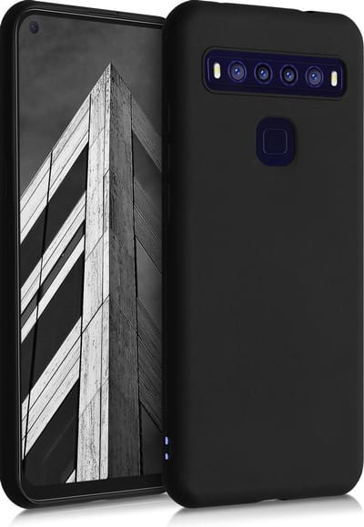 kwmobile telefoonhoesje geschikt voor TCL 10L - Hoesje voor smartphone - Back cover in mat zwart