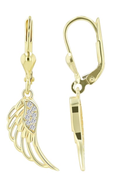 AKZENT Akzent damesoorbel "Engelsflügel Allanah" uit 925 Sterlingzilver, gerhodineerd,
