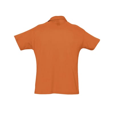 SOLS Heren Zomer II Pique Poloshirt met korte mouwen (Oranje)