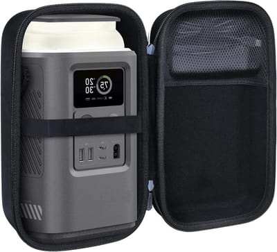 Opslagdoos voor Power Bank en Power Station 60.000mAh - Bescherming, Draagbaarheid en Organisatie (Zwarte Case)
