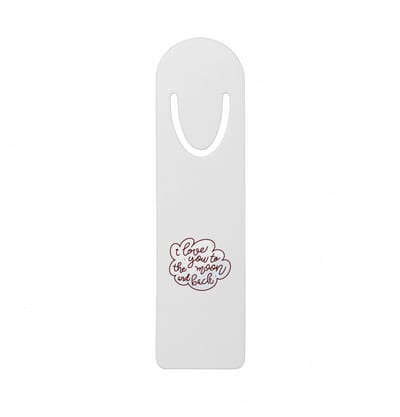 Hacebo® - I love you to the moon and back metalen boekenlegger - Liefde - geliefde - I love you - Geschenk - Cadeau - Gift Bladwijzer boekenleggers - 12.7 cm x 3.2cm