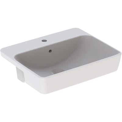 Geberit VariForm semi-recessed washbasin, square 500.681.01.1
