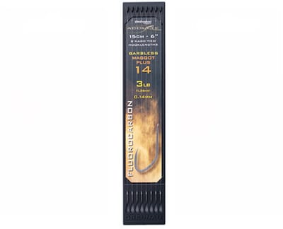 Drennan Onderlijnen Acolyte Maggot Plus Barbless (15cm) - Maat : Haak 14 - 0.14mm
