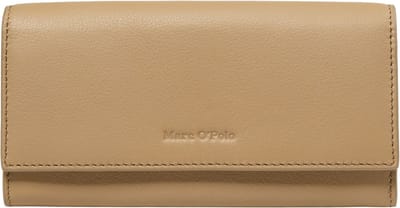 Marc O'Polo Leren Portemonnee Jessie Combi Wallet Salted Caramel Beige