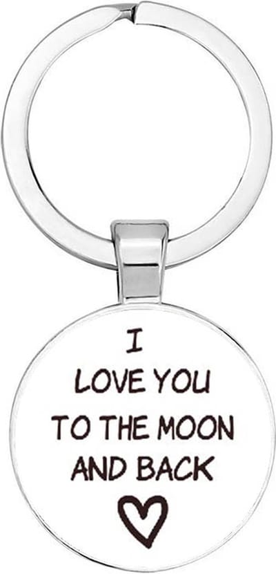Akyol - i love you to the moon and back sleutelhanger - cadeautje - geschenk - liefde - maan - verrassing