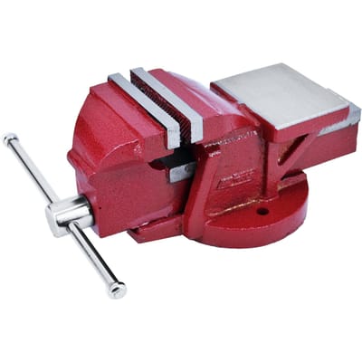 Awtools AW24221 - Vaste Bankschroef - 4 inch/100 mm - Gehardte Bekken - Inclusief Aambeeld