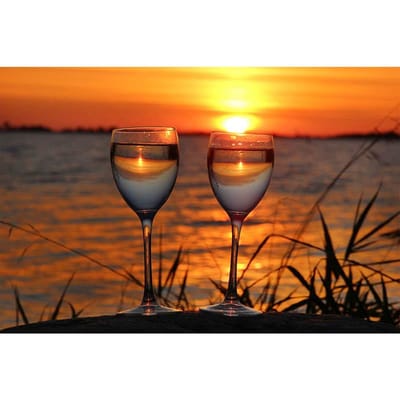 Peinture diamant thème coucher de soleil, broderie 5D à faire soi-même, point de croix en verre, mosaïque complète de diamants, images 20X30CM orange