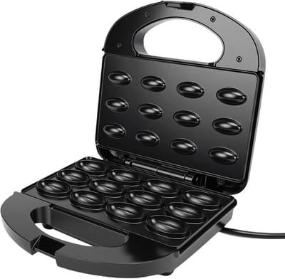 Koekjesmaker Walnoot - Oreshki Maker - Bakken Thuis - Dubbelzijdig Verwarming - 19 x 22 x 23 cm