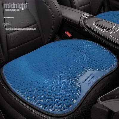 Coussin de siège hexagonal en gel - Coussin respirant ergonomique pour chaise de voiture et de bureau avec matériau en gel de qualité supérieure pour un confort toute la journée, soulagement de la pression