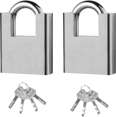 Weerbestendige beveiligingsslot set van 2 stuks - 40mm sleutelhangslot voor garage, kelderdeur en kluis